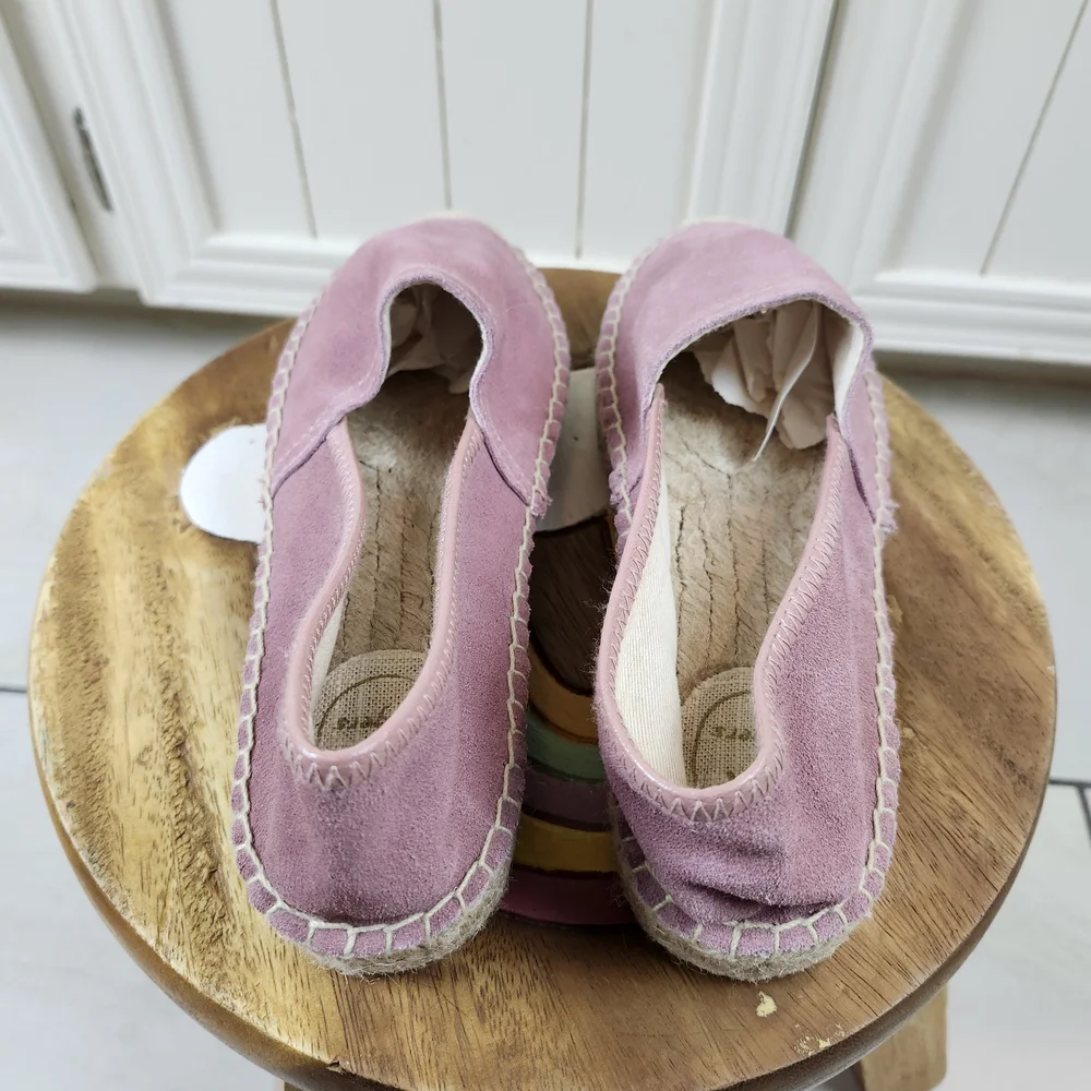 Jack Rogers women's Riley Suede Espadrille slip-on Flat shoes In Mauve 8.5 M - Picture 12 of 15